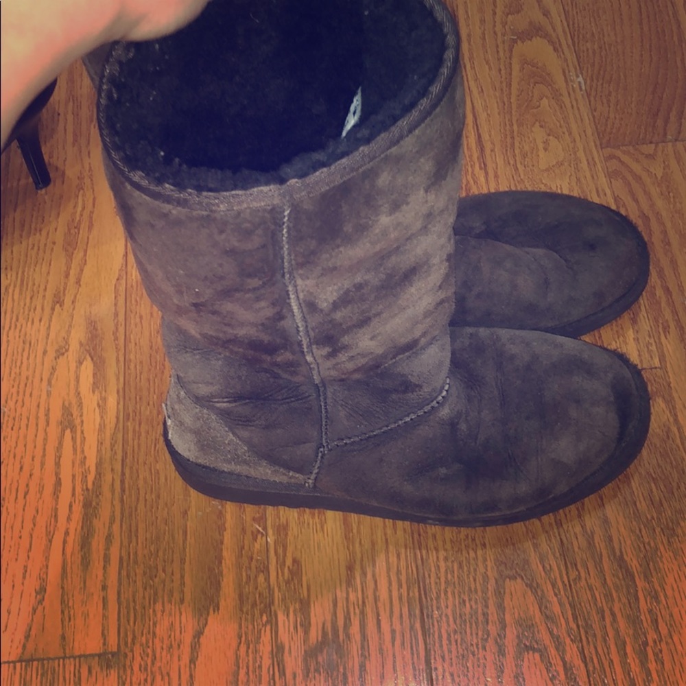 Tall brown UGG boots
